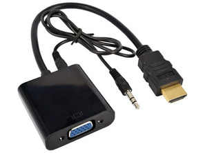 Ajouter au panier Cable HDMI-VGA with audio. Cable HDMI-VGA with audio.