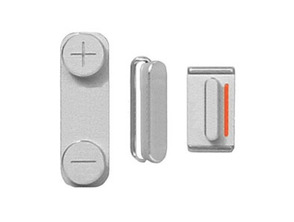 Ajouter au panier Remplacement Button Set iPhone 5 Argent Remplacement Button Set iPhone 5 Argent