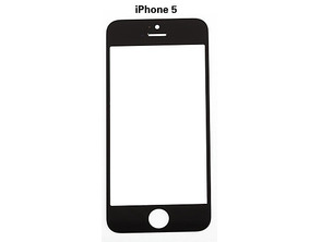 Vitre avant pour iPhone 5/5S/5C/SE Noir