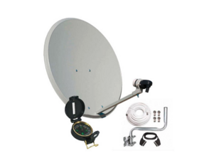 Antena 80cm + LNB + Localisateur satellite + Installation Kit