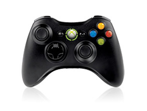 Manette Microsoft Wireless Noire Xbox 360