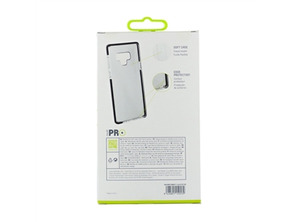 Couvercle Cristal Doux Bosse Samsung Galaxy Note 9 bordure noire