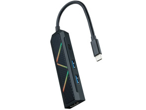 Concentrateur USB 3.1 Tipo C 10.16.0401 USB/USB-C/HDMI Negro