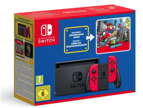 Negro / Rojo Neon + Super Mario ODYSSEY Edic. Limitada (IMP)