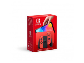 Nintendo Switch OLED Mario Red Edition + Base + 2 Mandos Joy-Con