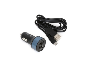 Chargeur de voiture Omega 2xUSB AZUL OCCURO