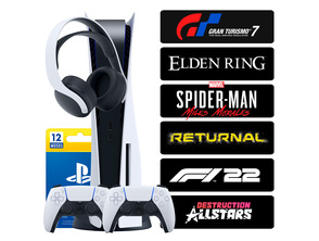 Ajouter au panier Playstation 5 (1To) + 2 Mandos + Headset + 6 Juegos + 12 Meses PSN Playstation 5 (1To) + 2 Mandos + Headset + 6 Juegos + 12 Meses PSN