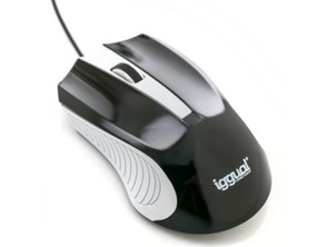 Iggual Optical Mouse Black/White 1200 DPI