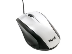 Iggual Optical Mouse Silver/Black 1200 DPI