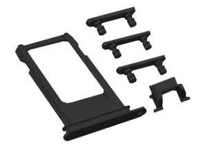 Plateau pour Cartes SIM + Boutons Latéraux pour iPhone 7 Yet Black
