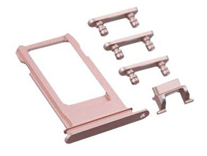 Plateau pour Cartes SIM + Boutons Latéraux pour iPhone 7 Rose Gold
