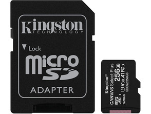 Ajouter au panier Tarjeta de memoria MicroSD XC 256 Go Kingston Canvas Select + Adapt Tarjeta de memoria MicroSD XC 256 Go Kingston Canvas Select + Adapt