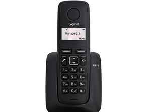 Ajouter au panier Teléfono Inalámbrico DECT Digital Gigaset A116 Negro Teléfono Inalámbrico DECT Digital Gigaset A116 Negro