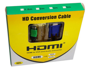 Adaptateur HDMI / VGA avec audio 5m