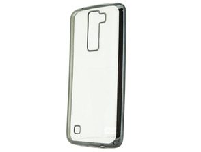 TPU métal LG K8 boîtier noir