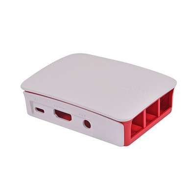 RESPBRERIE Boîte pour l\'officier de framboise Pi 3, Rouge, Blanc