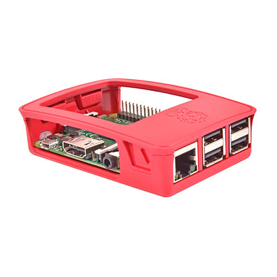 RESPBRERIE Boîte pour l\'officier de framboise Pi 3, Rouge, Blanc