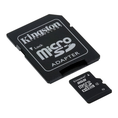 MEM MICRO SD 8 Go KINGSTON CL4 + ADAPT SD