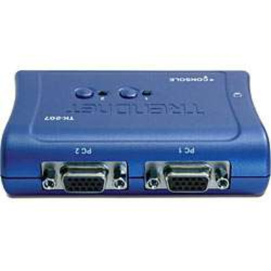 TENDNET KVM SWITCH USB TECLADO + RATON 2 PUERTS