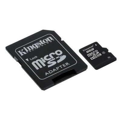 MEM MICRO SD 8 Go KINGSTON CL4 + ADAPT SD