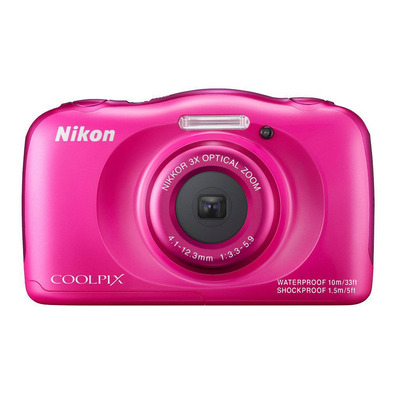 NIKON COOLPIX S33 Rose KIT Caméra aquatique