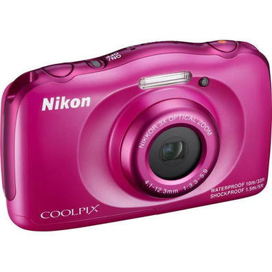NIKON COOLPIX S33 Rose KIT Caméra aquatique