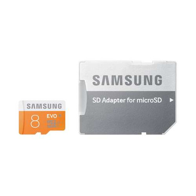 MICRO SD SAMSUNG + ADAPTADOR SD 8GB EVO CLASSE 10 (MB-MP08DA / UE)