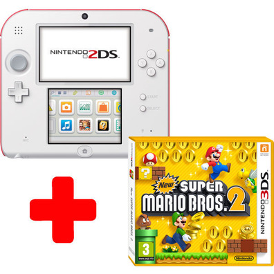 Nintendo 2DS Roja + Nouveau Super Mario Bros 2
