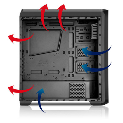 Nox Coolbay ZX LED rouge USB 3.0