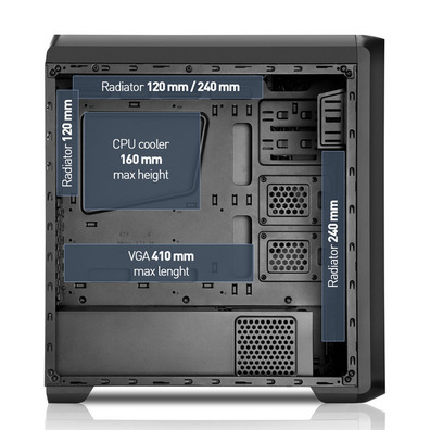 Nox Coolbay ZX LED rouge USB 3.0