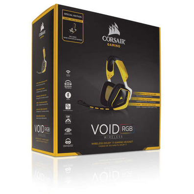 AURICULARES CORSAIR jeu VOID sans fil SE Dolby 7.1 USB jaune