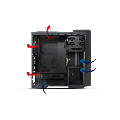 TORRE ATX NOX COOLBAY SX Rouge