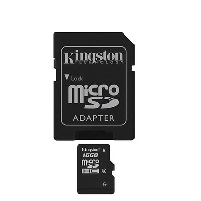 MEM MICRO SD 16 Go KINGSTON CL4 + ADAPT SD