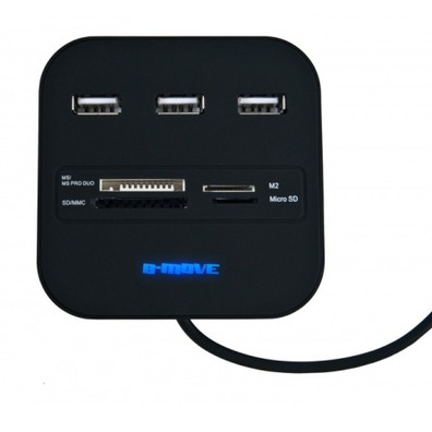 Card Reader + Hub USB 2 in 1 B-Move