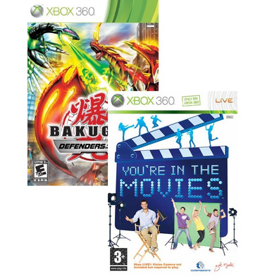 Xbox 360 Slim (4 GB) + You are in the Movies + Bakugan