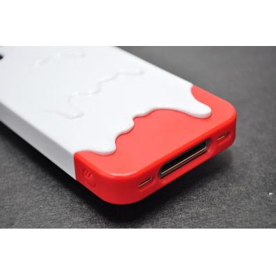 Boîtier iPhone 4/4S Caramel Melt Rouge