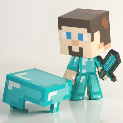 Minecraft Doll Steve Diamond
