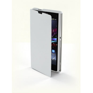 Muvit Easy Folio Sony Xperia Z1 Compact Blanc