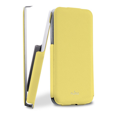 Flip Cover Case for iPhone 5C Puro Jaune