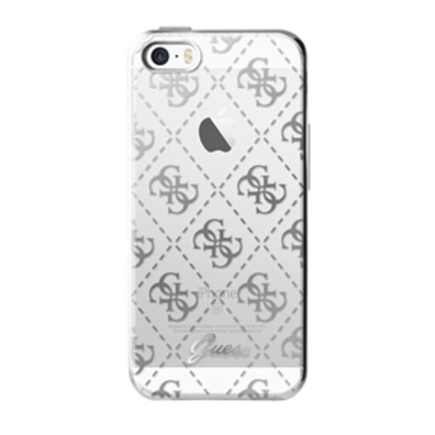 TPU 4G transparent argent Apple iPhone Case 5 / 5S / SE invité