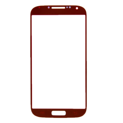 Façade en verre remplacement Samsung Galaxy S4 Rouge