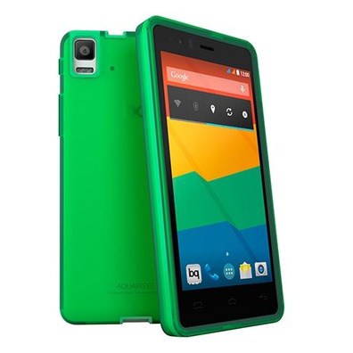 Gummie Cover BQ Aquaris E6 Vert