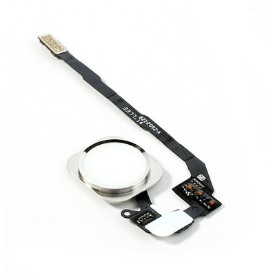 Home Button with PCB Membrane Flex Cable Part for iPhone 5S/SE Blanc