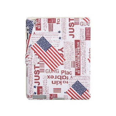 American Flag Design Flip Case for iPad 2