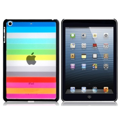 Coque iPad Mini Arc-en-ciel (Noir)