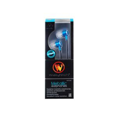 Professional Stereo Earbud Earphones (Blue)