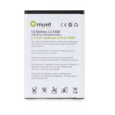 Replacement Battery 1600 mAh LG Optimus L3 E400 Muvit