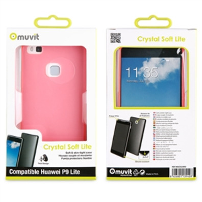 Cas cristal doux Lite Rosa Ultrafina Huawei P9 Lite muvit