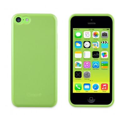 Soft and Skin minigel Muvit iPhone 5C Jaune