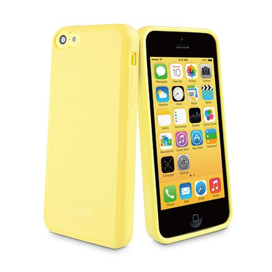 Soft and Skin minigel Muvit iPhone 5C Jaune